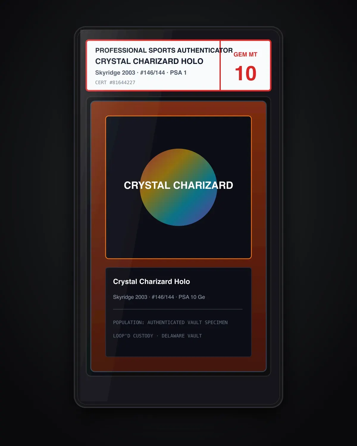 Crystal Charizard Holo