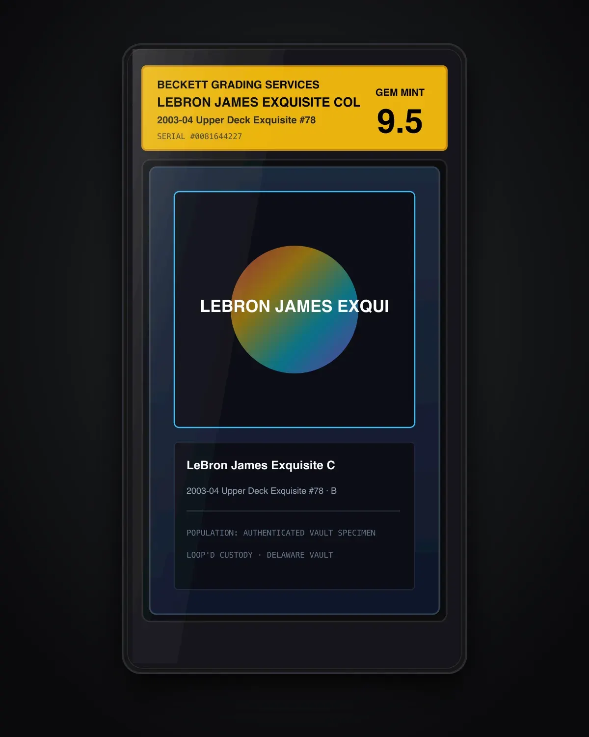 LeBron James Exquisite Collection RPA