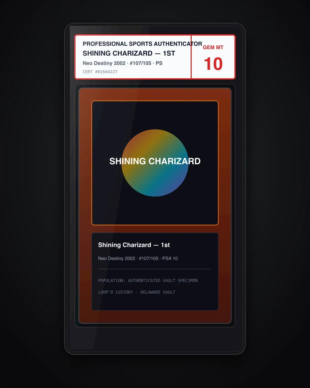 Shining Charizard — 1st Edition